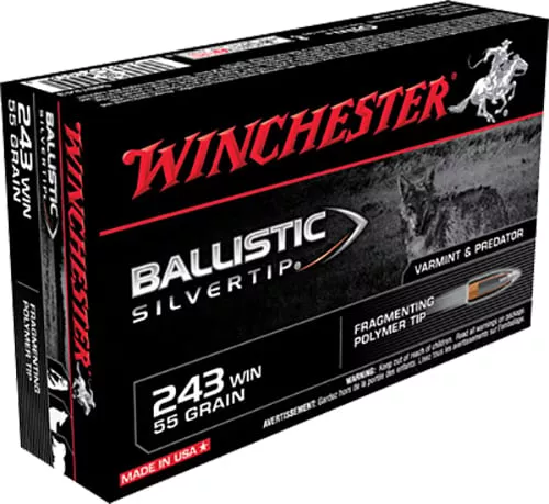 WINCHESTER SUPREME 243 WIN 55GR SILVER-TIP 20RD 10BX/CS <