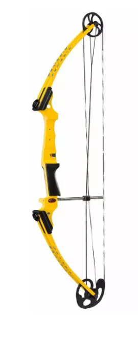 Yellow Left Handed Compound Bow by Genesis